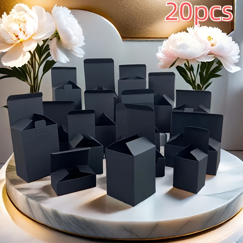 20 Matte Black Gift Boxes for Jewelry Packaging